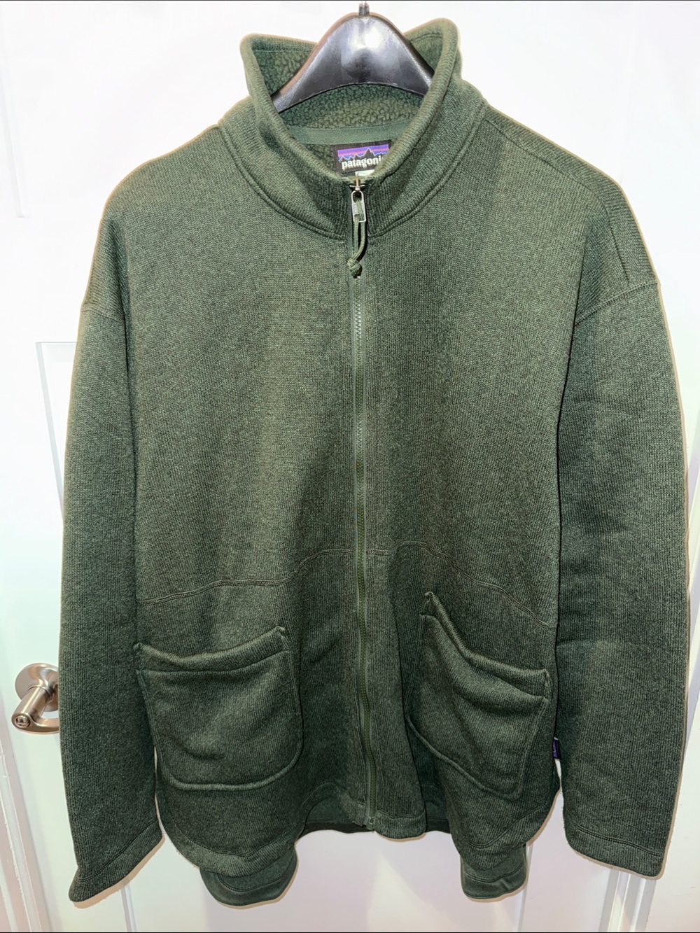 Patagonia Women's Better Sweater Oversized Coat in Torrey Pine Green XL EUC
